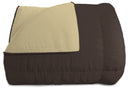 Trapunta Invernale Doubleface 300gr Marrone\/Panna