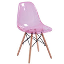 Set 4 Sedie 45,5x53,5x81,2 cm in Polipropilene Betty  Rosa