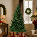 Albero di Natale Monte Saturno 180 cm 650 Rami Super Folto Realistico con Base a Croce in Ferro Verde      