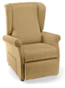 Poltrona Alzapersona Elettrica 2 Motori 75x107x84 cm in Tessuto Dispositivo Medico 1 Beige