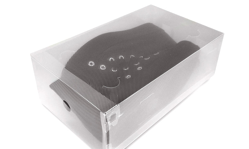 Set 5 Scatole per Scarpe 33x21x12 cm Contenitore Organizzatore Salvaspazio Trasparenti