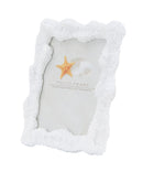 Cornice Corallo 20,5x2,3x25,5 cm in Resina e Vetro Bianco