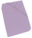 Lenzuolo Sotto con Angoli ed Elastico Tinta Unita Lilla