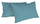 Paar einfarbige Kissenbezüge aus Baumwolle in Blaugrün 52x82 cm