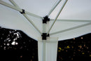 Gazebo Pieghevole da Giardino in Ferro 3X3m Vorghini Limber Bianco