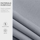 Tenda da Sole da Esterno 250x200 cm Avvolgibile Manualmente in Alluminio e Poliestere Grigio e Bianco  