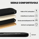 Panca Fitness Regolabile 135x130x107 cm con Bande di Resistenza Pieghevole Salvaspazio      