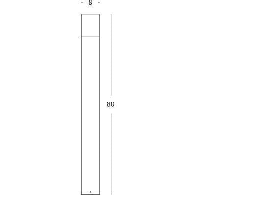 Lampada Palo da Giardino a LED 7W 4000K Sovil Bianco