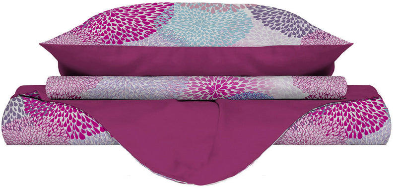 Copripiumino con stampa sul Sacco e Federe Doubleface Soffioni