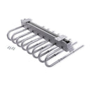 Porta Pantaloni Estraibile per Armadio Montaggio a Sinistra in Acciaio e Plastica Emuca Grigio Metallizzato