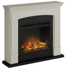 Camino Elettrico da Pavimento Effetto Fiamma 1500W Tagu Helmi Beige Chiaro