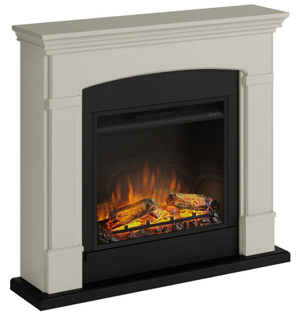 Elektrischer Bodenkamin Flammeneffekt 1500W Tagu Helmi Hellbeige prezzo