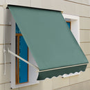 Tenda da Sole a Caduta 180×70 cm in Alluminio e Poliestere Verde