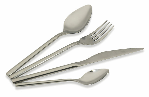 Service-Set Besteck 24-teilig in Stahl Villa d'Este Home Tivoli Times Silber poliert acquista