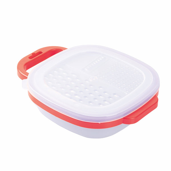 Handreibe aus Stahl 19,3x24,8x6,2 cm mit violettem Behälter sconto