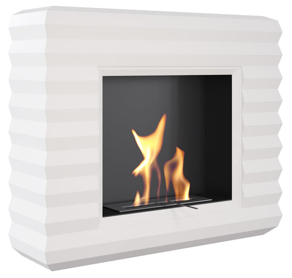 Bioethanol Bodenkamin 114x32 cm Flig Lowell Weiß online