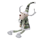 Renna tessuto verde cm 23x16xh62