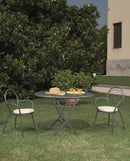 Set 2 Sedie da Giardino 52x55x85 cm in Acciaio con Braccioli RD Italia Fiona Antracite