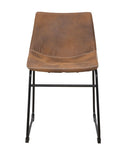 Sedia Metropolitan Touch 45x50x74,5 cm in Ferro e PU Marrone e Nero