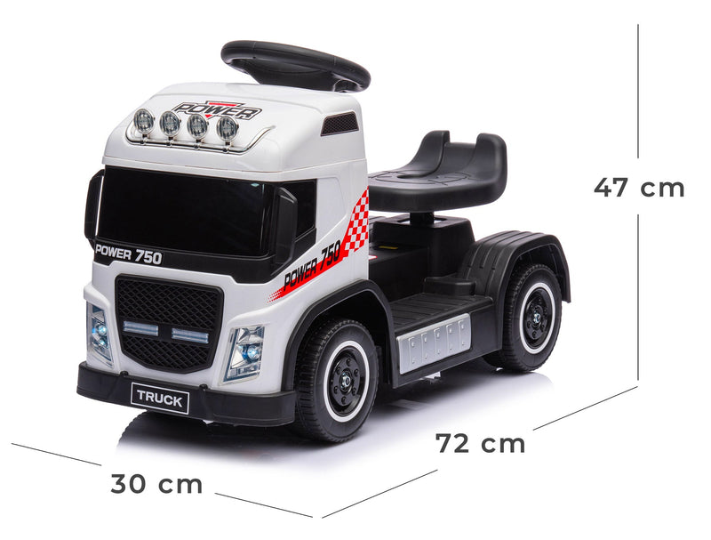 Camion Elettrico per Bambini 6V Small Truck Bianca