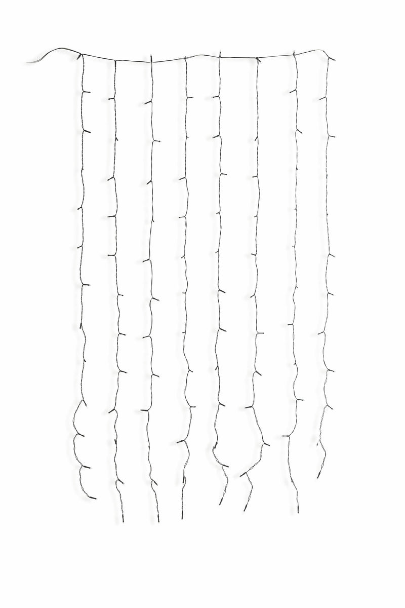 Tenda Luminosa Natalizia Bianco Caldo da Esterno-Interno Soriani 4.5V 104 LED