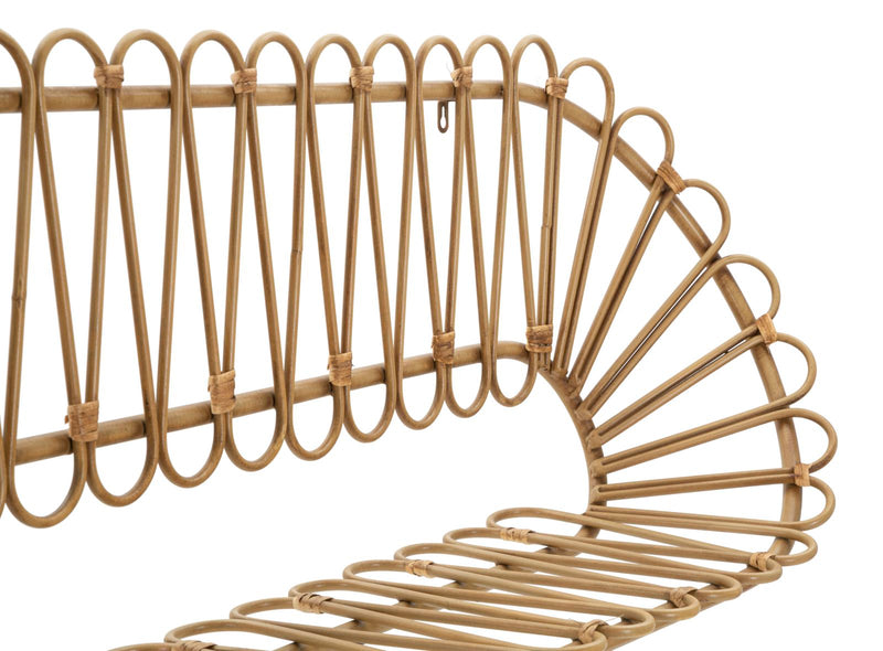 Mensola Libreria da Muro Panama 162x28x43,5 cm in Ferro e Plastica