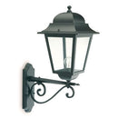 Lampada Applique in Alto Colore Nero per Esterno Linea Maxi Quadrata Livos