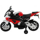 Moto Elettrica per Bambini 12V con Licenza BMW S1000RR Rossa