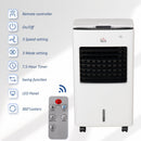 Raffrescatore Ventilatore con Ghiaccio 75W 9 Funzioni Bianco