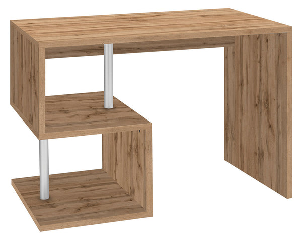 online Scrivania con 2 Ripiani 100x50x77,5 cm Esse Quercia Wotan