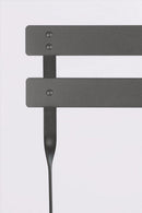 Set 3 Pezzi Bistrot da Giardino con Tavolo e 2 Sedie in Acciaio Verniciato Austin Antracite  