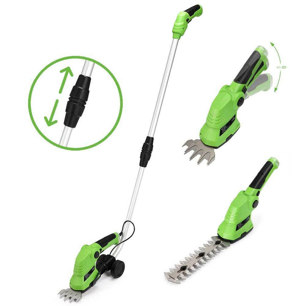 Forbici Cesoie Sfoltirami Elettrico a Batteria con Manico Tagliaerba Tagliasiepi sconto