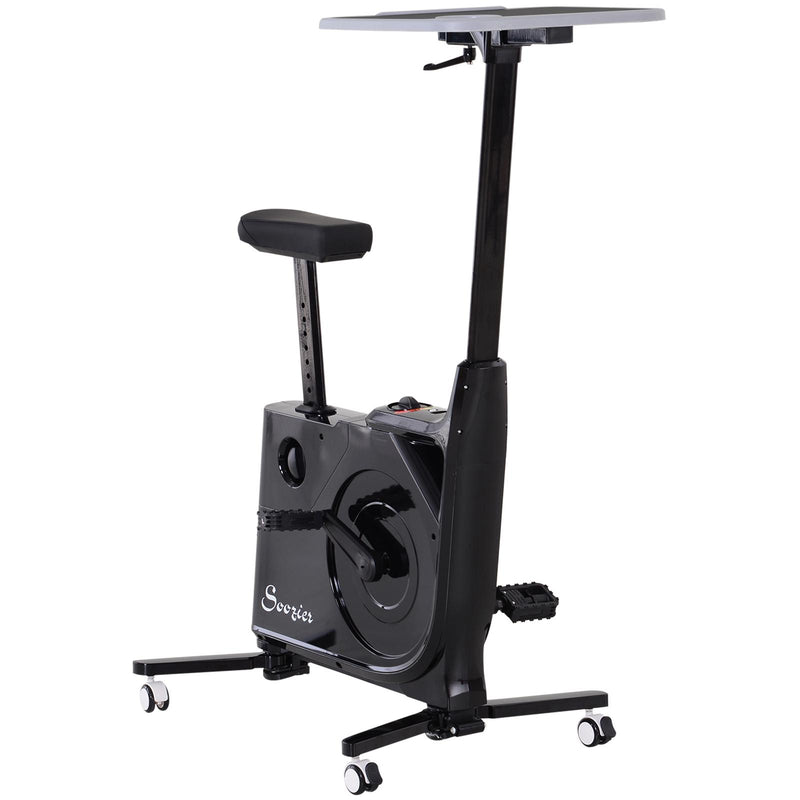Cyclette Manuale con Tavolino 120 Kg  Nera