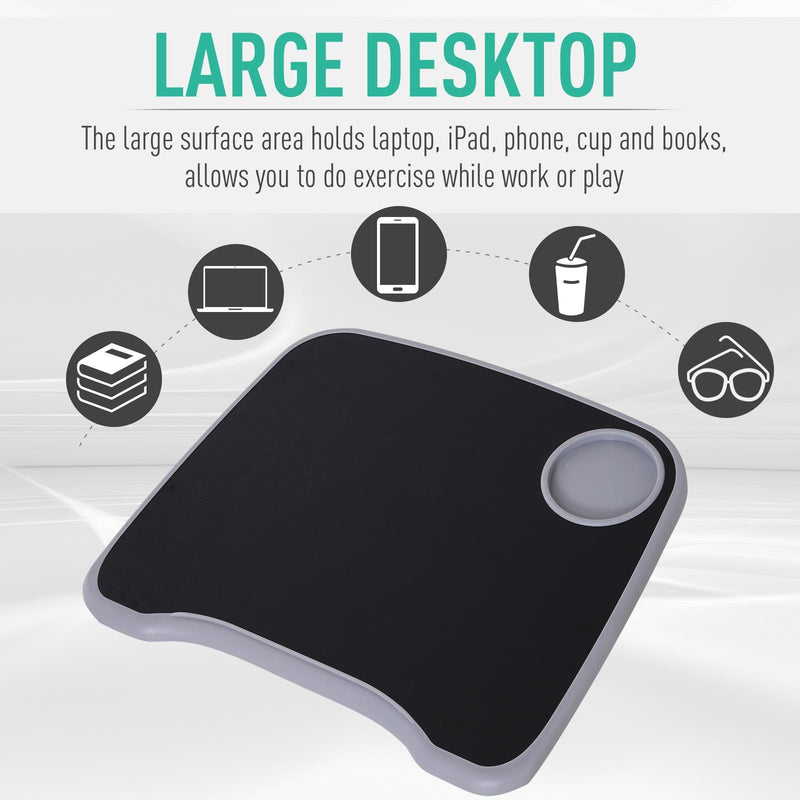 Cyclette Manuale con Tavolino 120 Kg  Nera