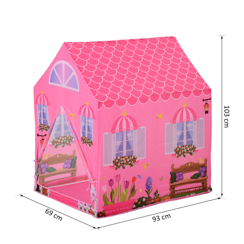 Tenda Casetta per Bambini 93x69x103 cm  Principessa Rosa