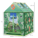 Tenda Casetta per Bambini 93x69x103 cm  Mimetica Verde