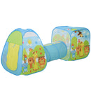 Tunnel 3 in 1 Gioco per Bambini 230x74x93 cm 
