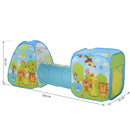 Tunnel 3 in 1 Gioco per Bambini 230x74x93 cm 