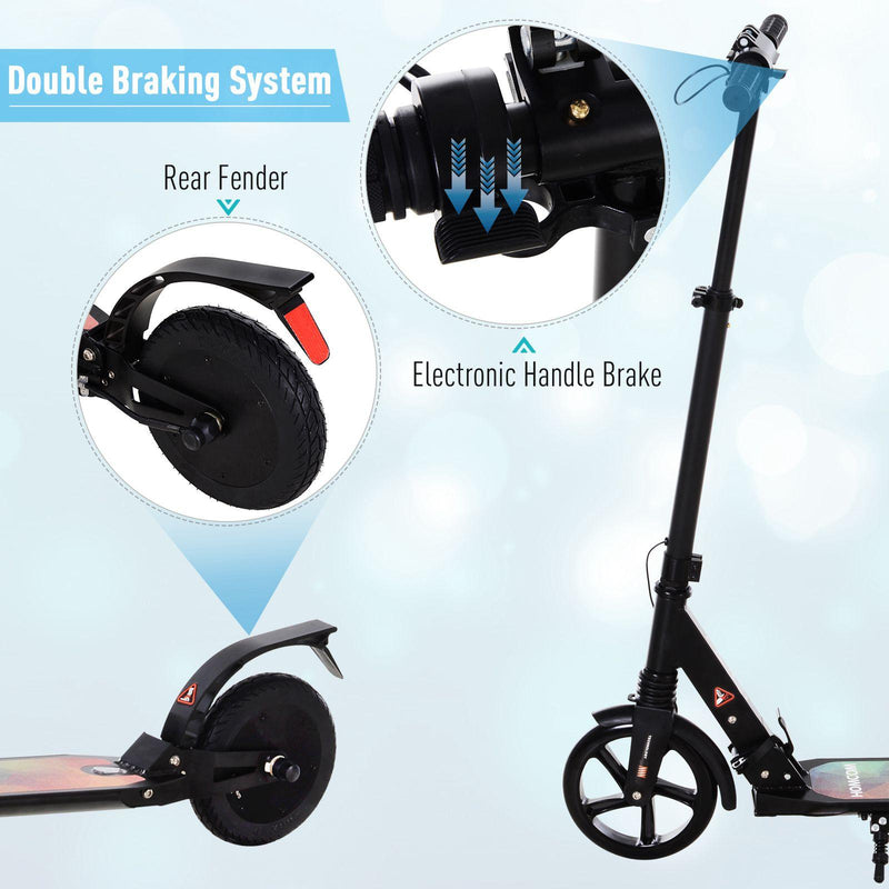 Monopattino Elettrico per Bambini 150W Pieghevole  Nero