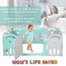 Box Recinto Attività per Bambini 162x122x63 cm  Grigio e Azzurro