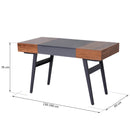 Tavolo Allungabile in Legno e Acciaio 190x76 cm 