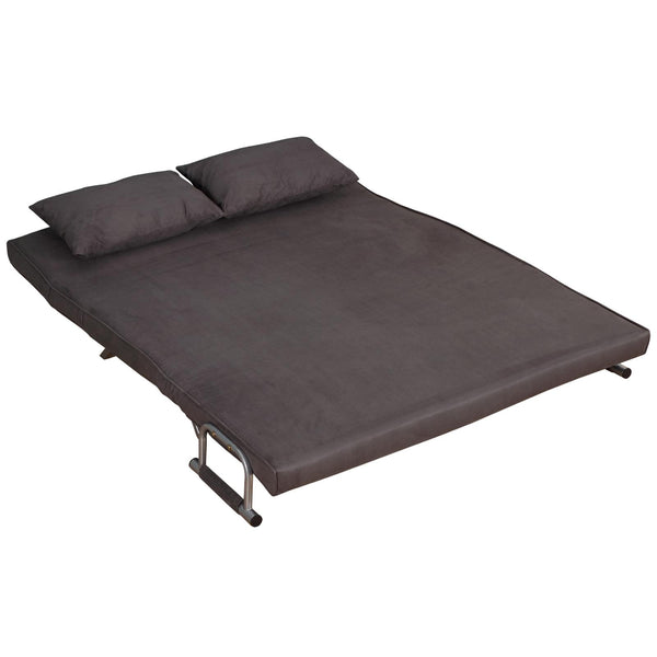 Schlafsofa 2 Sitze 153 x 69 x 82 cm in Stoff mit grauen Kissen acquista