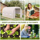 Serra da Giardino a Tunnel per Coltivazione Piante in PE 4x2x2 m 