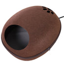 Cuccia per Gatti Riscaldante da Interno 47x38x24 cm  Marrone