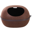 Cuccia per Gatti Riscaldante da Interno 47x38x24 cm  Marrone