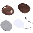 Cuccia per Gatti Riscaldante da Interno 47x38x24 cm  Marrone