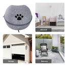 Cuccia per Gatti Riscaldante da Interno 47x38x24 cm  Grigia