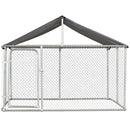 Recinto per Animali Domestici Cani Cuccioli 230x230x172 cm in Rete Zincata 