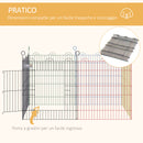 Recinto Recinzione per Cuccioli Cani 6pz 79x60 cm 