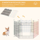 Recinto Recinzione per Cuccioli Cani 6pz 79x60 cm 